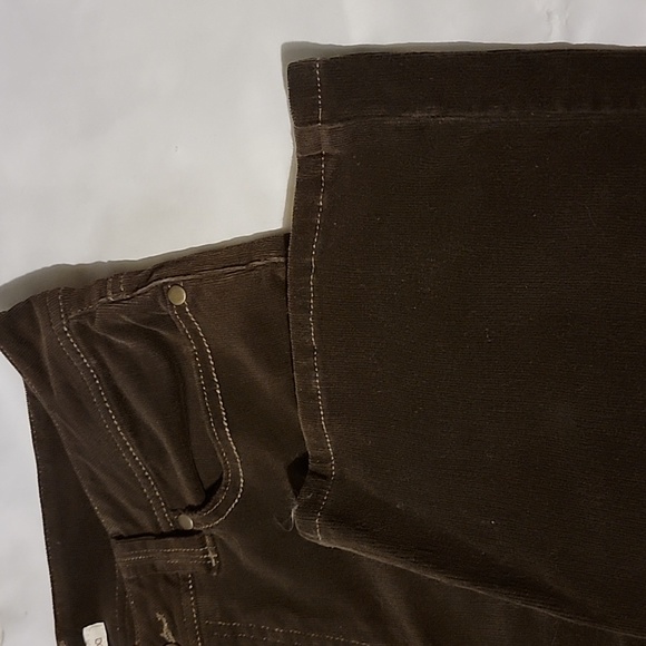 Reba..Brown Decorative Pants Flared Cut size 4 womens - Picture 4 of 8